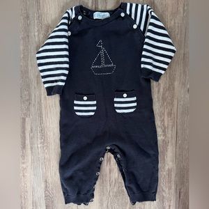 Feltman Brothers Hand Embroidered Sailboat Suit